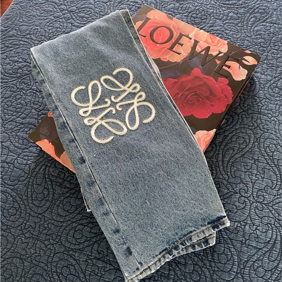 Loewe Denim - Brand new Loewe Appliquéd cropped jeans size 34